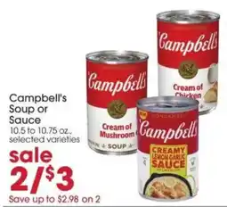 Giant Eagle Campbell's Soup or Sauce offer