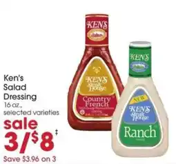 Giant Eagle Ken's salad dressing offer