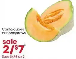 Giant Eagle Cantaloupes or Honeydews offer