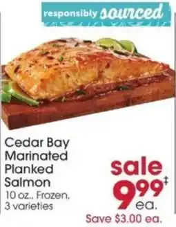 Giant Eagle Cedar Bay Marinated Planked Salmon offer