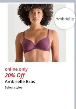 JC Penney Ambrielle Bras offer