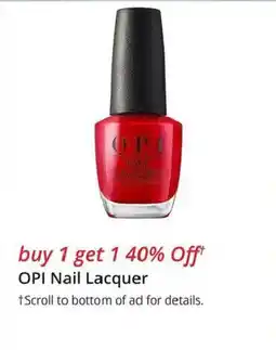 JC Penney Opi Nail Lacquer offer