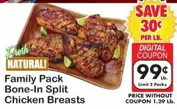 Fairplay Fresh Natural! Family Pack Bone-In Split Chicken Breasts offer