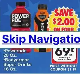 Fairplay Powerade and Bodyarmor Super Drinks offer