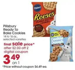 Giant Eagle Pillsbury ready to bake cookies offer