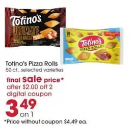 Giant Eagle Totino's pizza rolls offer