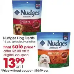 Giant Eagle Nudges Dog Treats offer