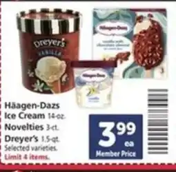 Safeway Häagen-Dazs ice cream novelties offer