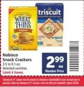 Safeway Nabisco Snack Crackers offer