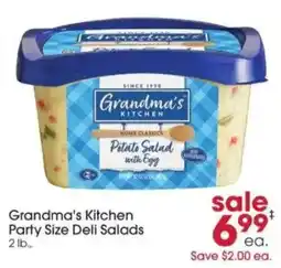 Giant Eagle Grandma's Kitchen Party Size Deli Salads offer