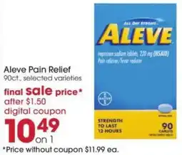 Giant Eagle Aleve Pain Relief offer
