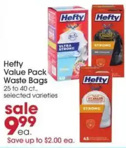 Giant Eagle Hefty Value Pack Waste Bags offer