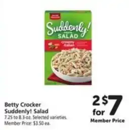 Safeway Betty Crocker Suddenly! Salad offer
