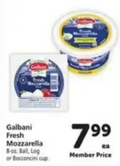 Safeway Galbani Fresh Mozzarella offer