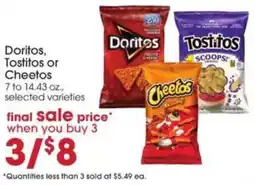 Giant Eagle Doritos, Tostitos or Cheetos offer