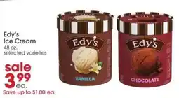 Giant Eagle Edy's ice cream offer