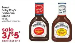 Giant Eagle Sweet Baby Ray's Barbecue Sauce offer