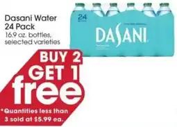 Giant Eagle Dasani water offer