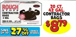 Ollie's Rough Stuff contractor bags offer