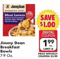 Fairplay Jimmy Dean Breakfast Bowls offer