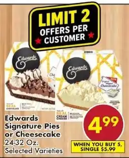 Fairplay Edwards Signature Pies or Cheesecake offer