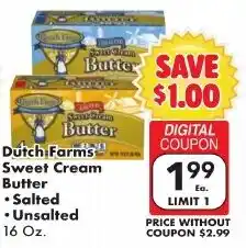 Fairplay Dutch Farms Sweet Cream Butter offer
