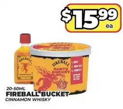 Price Cutter Fireball bucket cinnamon whisky offer
