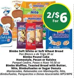 Rancho Markets Bimbo Soft White or Soft Wheat Bread offer
