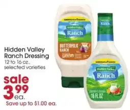 Giant Eagle Hidden Valley Ranch Dressing offer