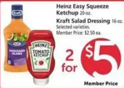 Safeway Heinz Easy Squeeze Ketchup offer