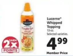 Safeway Lucerne whipped topping offer