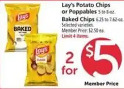 Safeway Lay's Potato Chips or Poppables offer