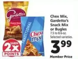 Safeway Chex Mix, Gardetto's Snack Mix or Bugles offer