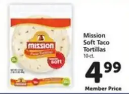 Safeway Mission soft taco tortillas offer