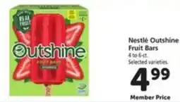 Safeway Nestle Outshine Fruit Bars offer