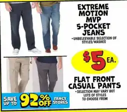Ollie's Extreme Motion Mvp 5-Pocket Jeans offer
