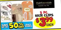 Ollie's HairEssentials hair clips offer