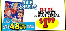Ollie's Kellogg's rice krispies red white & blue cereal offer