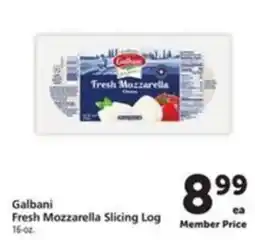 Safeway Galbani fresh mozzarella slicing log offer
