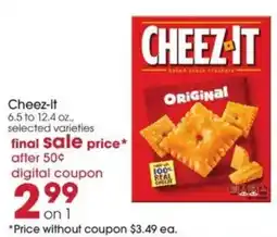 Giant Eagle Cheez-it offer