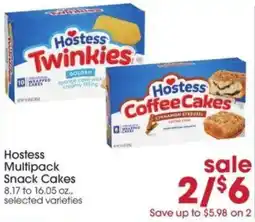 Giant Eagle Hostess Multipack Snack Cakes offer