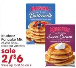 Giant Eagle Krusteaz Pancake Mix offer