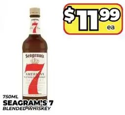 Price Cutter Seagram's 7 Blended Whiskey offer