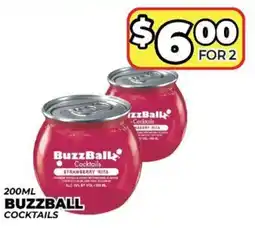 Price Cutter Buzzball cocktails offer