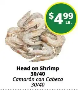 Rancho Markets Head on Shrimp offer