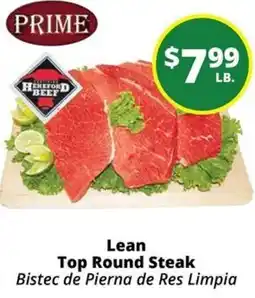 Rancho Markets Prime Lean Top Round Steak offer