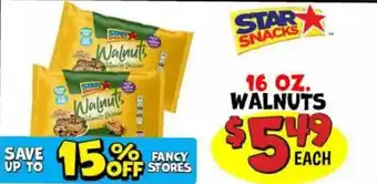 Ollie's Star Snacks Walnuts offer