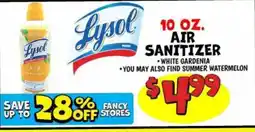 Ollie's Lysol air sanitizer offer