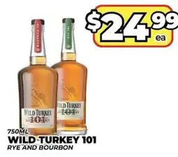 Price Cutter Wild Turkey 101 Rye and Bourbon offer