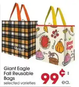 Giant Eagle Giant Eagle Fall Reusable Bags offer